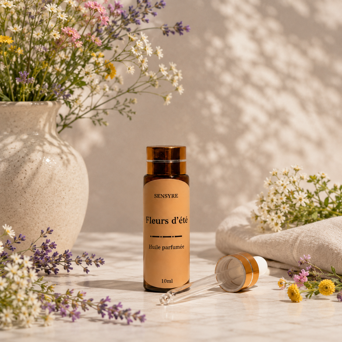 Huile parfumée Fleurs d'été, concentré de parfum - 10ml