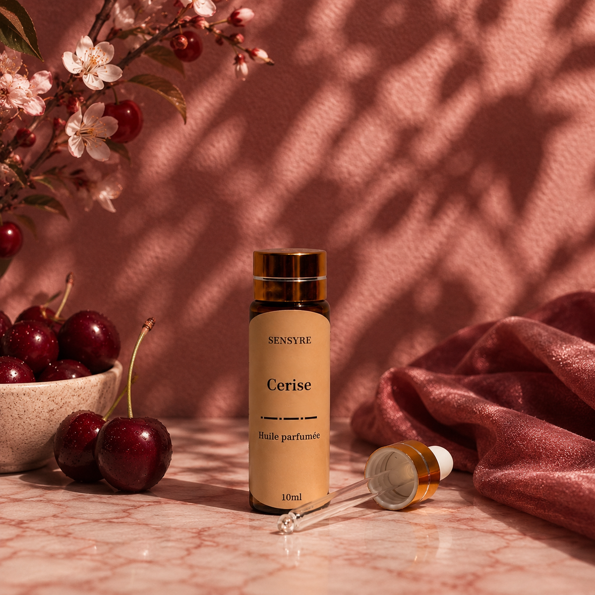 Huile parfumée Cerise, concentrée de parfum - 10ml