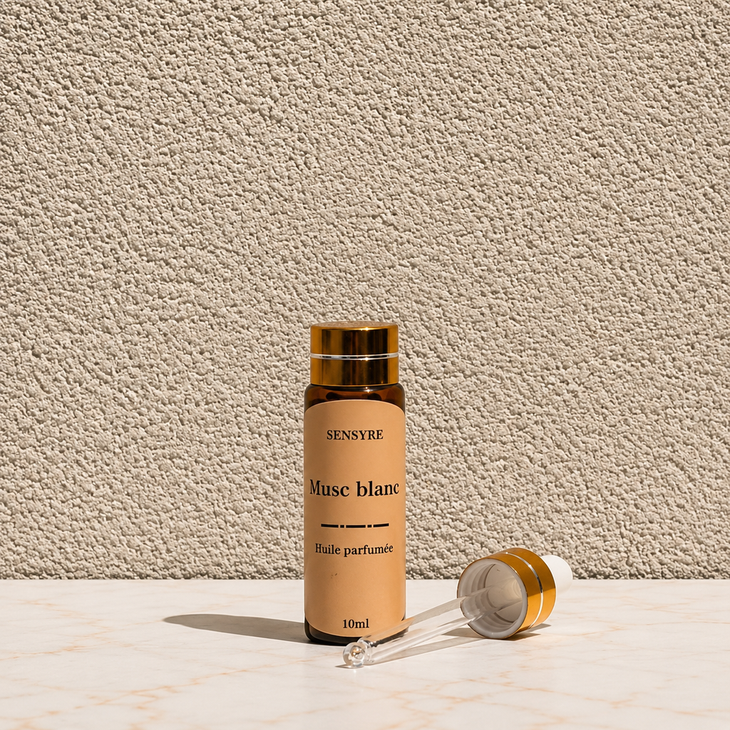Huile parfumée Musc blanc, concentré de parfum - 10ml